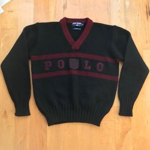 90s VINTAGE Polo Sport Varsity Sweater